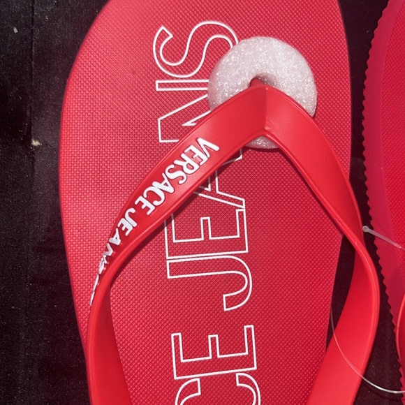 Versace Jean Collection New Flip Flops size 45/12 US - Picture 2 of 5